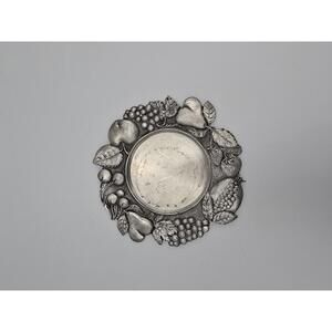 Etain Pewter Wine Coaster/Candle Holder Made In Italy